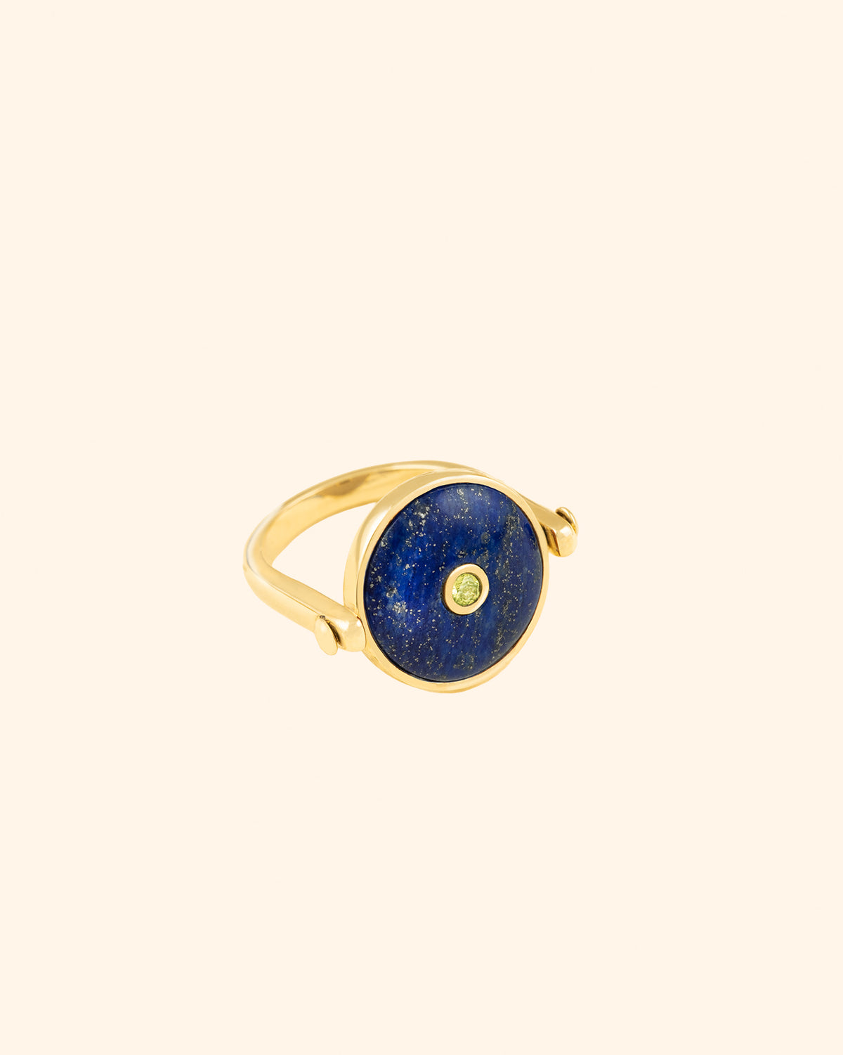 Ciambella Ring (Lapis+Malachite)