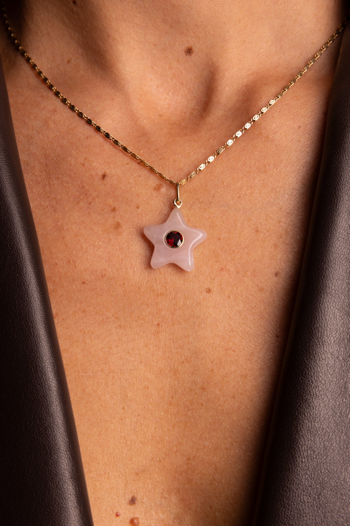 Stelline Quarzo & Granato Charm