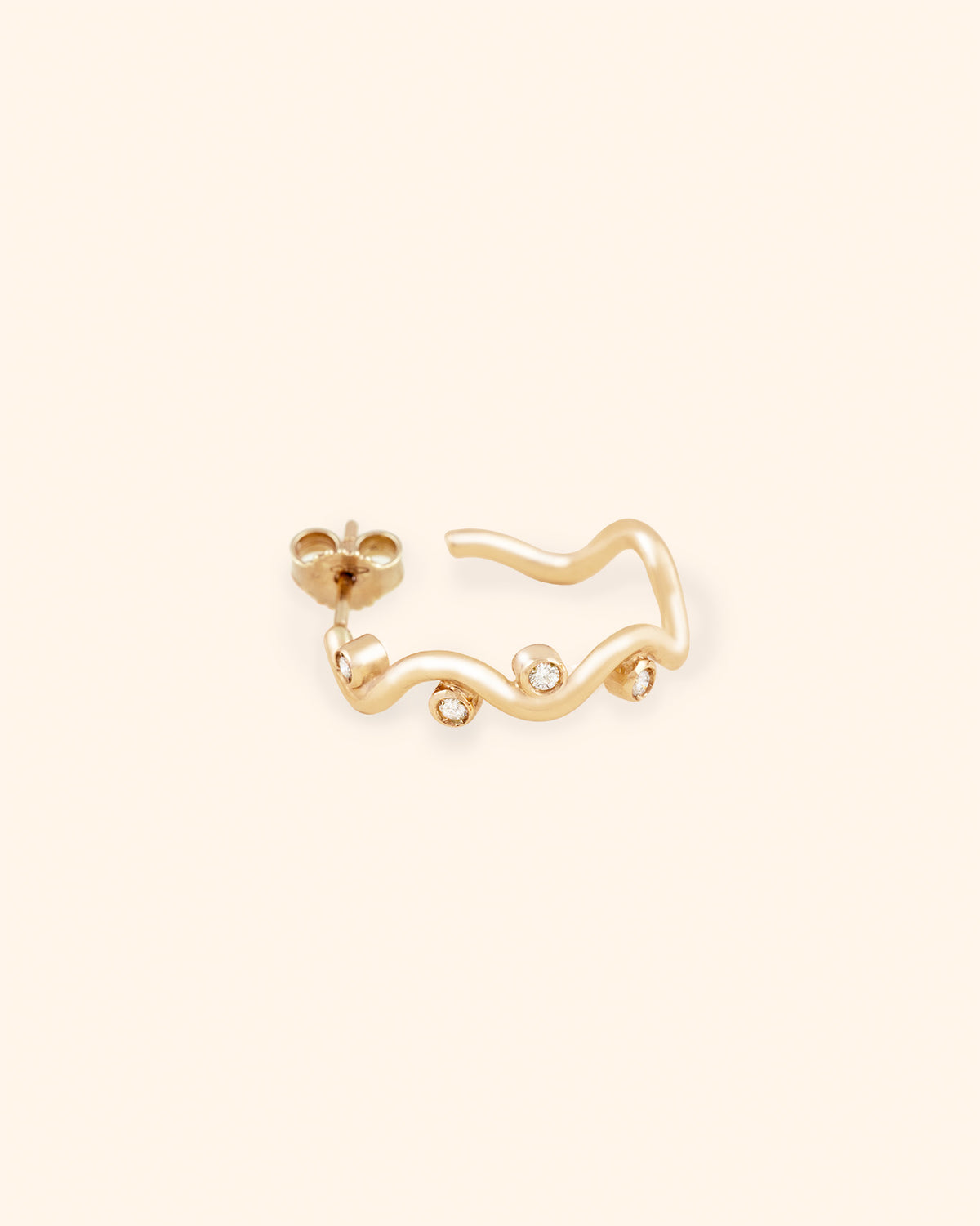 Spaghetti in Bianco Earring (Single Piece)