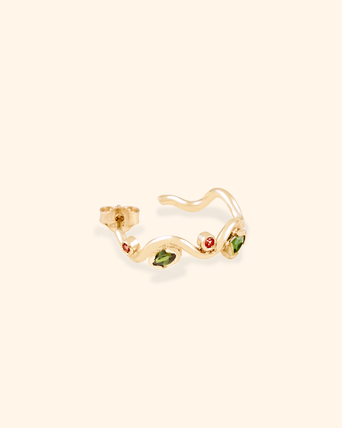 Spaghetti Pomodoro e Basilico Earring (Single Piece)