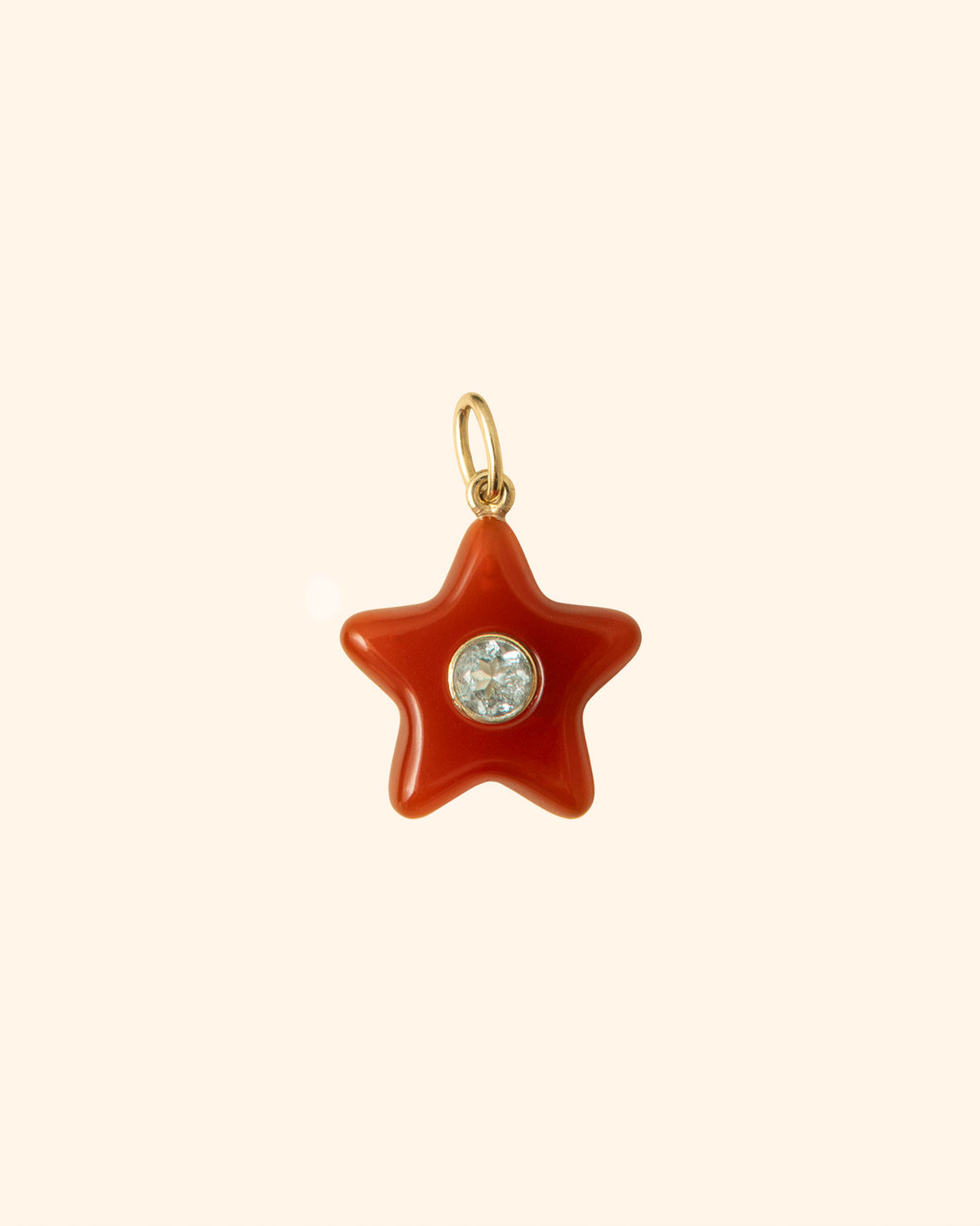 Stelline Corniola & Topazio Charm