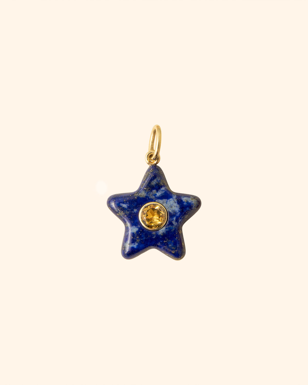Stelline Lapis & Citrino Charm