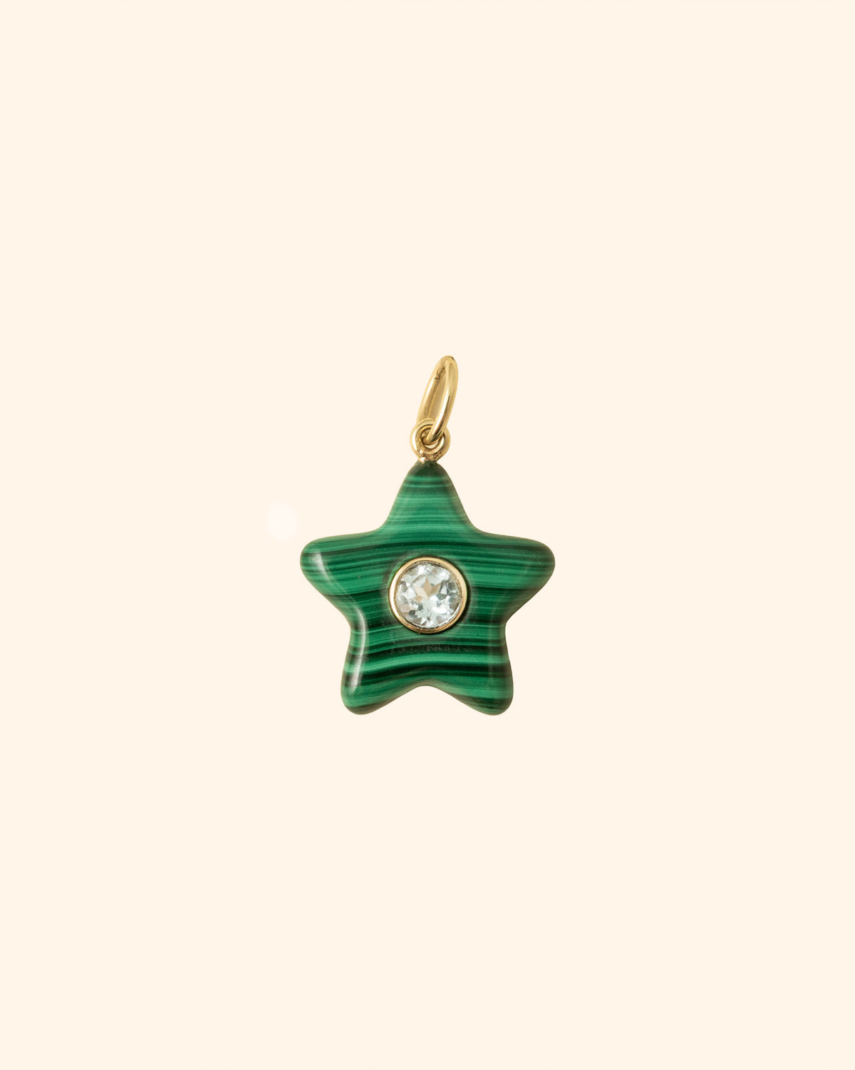 Stelline Malachite & Topazio Charm